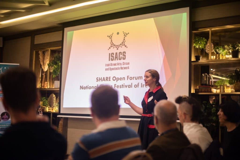 Helen Collins at Share Open Forum at NCFI 2023 by Abigail Denniston