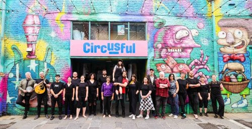 After The Rain Group Outside Circusful