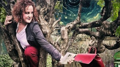 Postmaster In A Tree With Post Cards