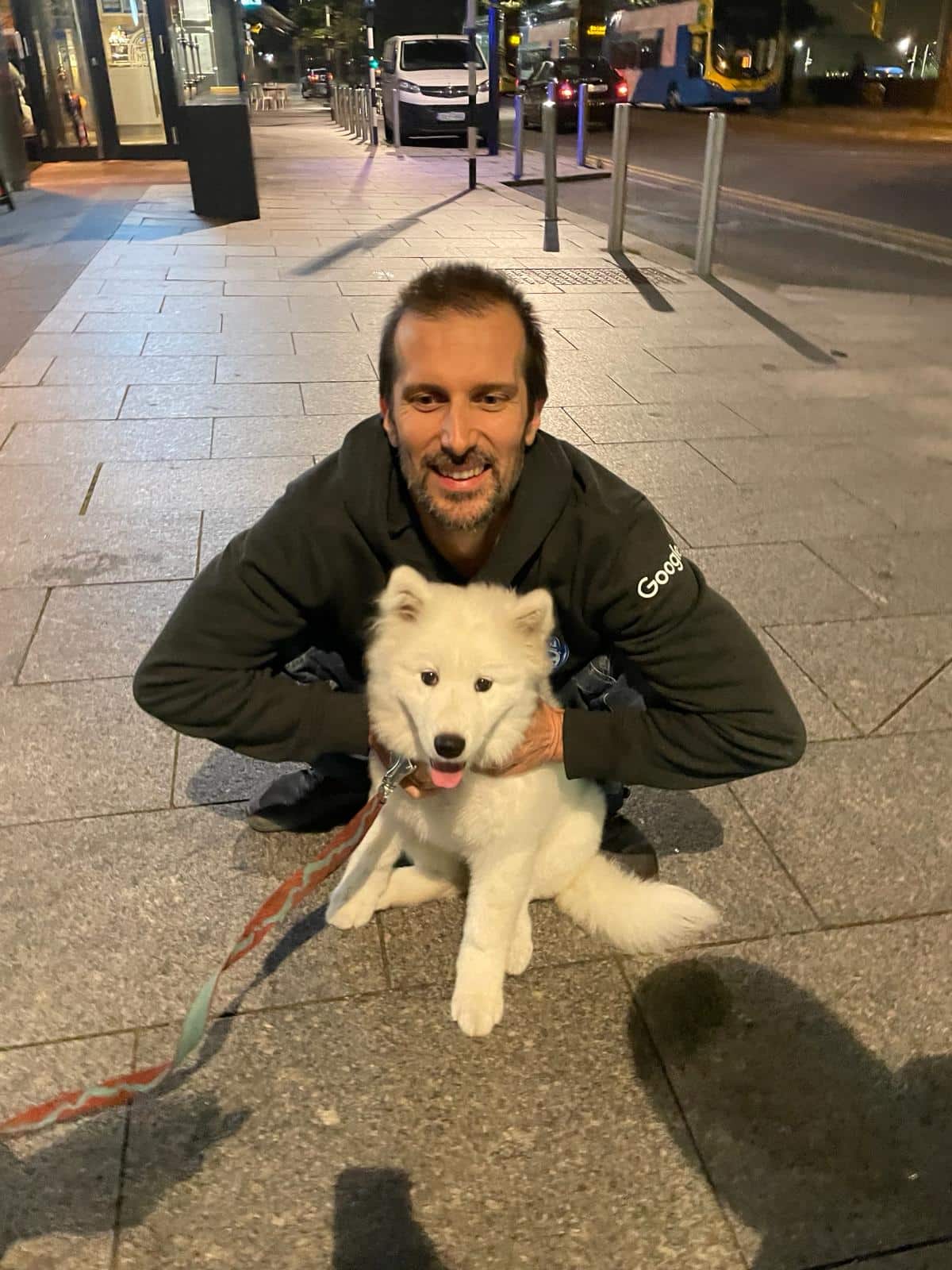 Image of a men with a dog