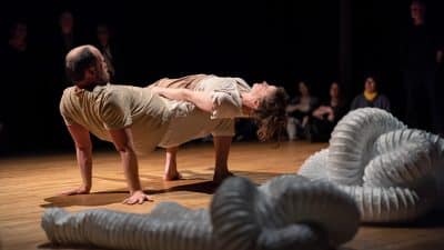 A double-bill of new works by ISACS Members Cikada Circus and Lacunavicci at Carlow Arts festival 2025 (© Neil Hainsworth)
