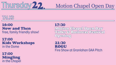 Rosorcas Thursday Schedule