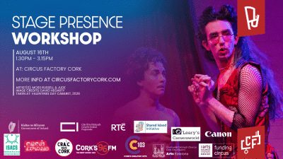 Stage Presence Workshop Pitch'd Circus & Street Arts Festival at Circus Factory Cork