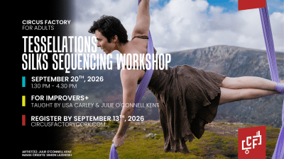 Aerial Silks Workshop at Circus Factory Cork